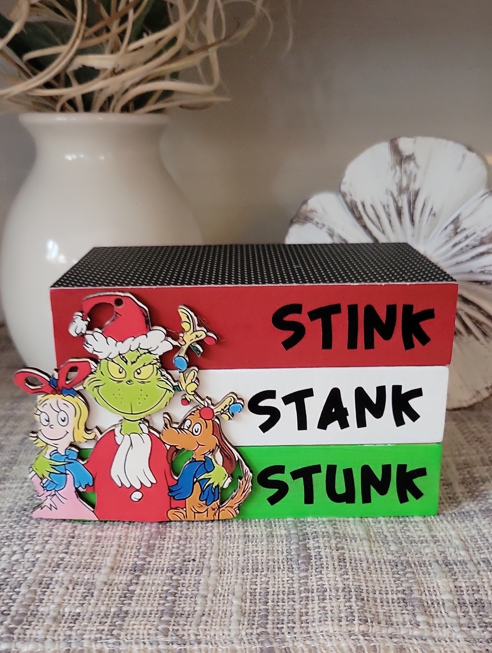 Stink Stank Stunk Mini Wooden Bookstack